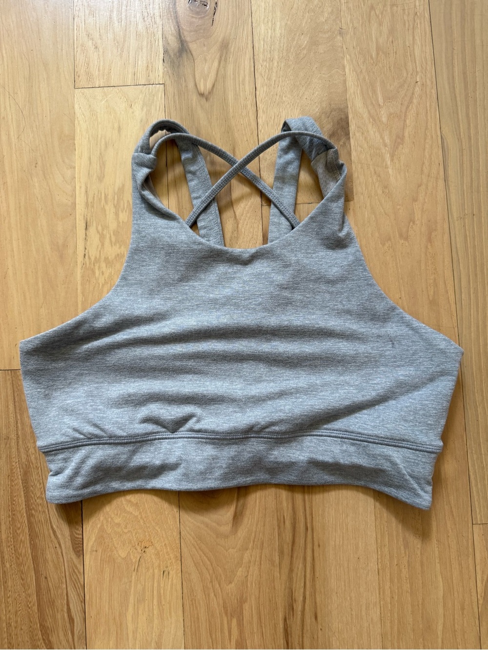 Vuori Womens Elevation Performance Sports Bra Grey Heather VW136 size S?